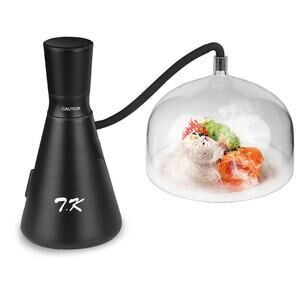 TMKEFFC Portable Smoker Infuser with Glass Dome & Wood Chips – Kitchen Gadget